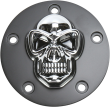 Load image into Gallery viewer, 3-D Skull Points Cover - Big Twin DragSpecialties 30-0185-PC - Side View