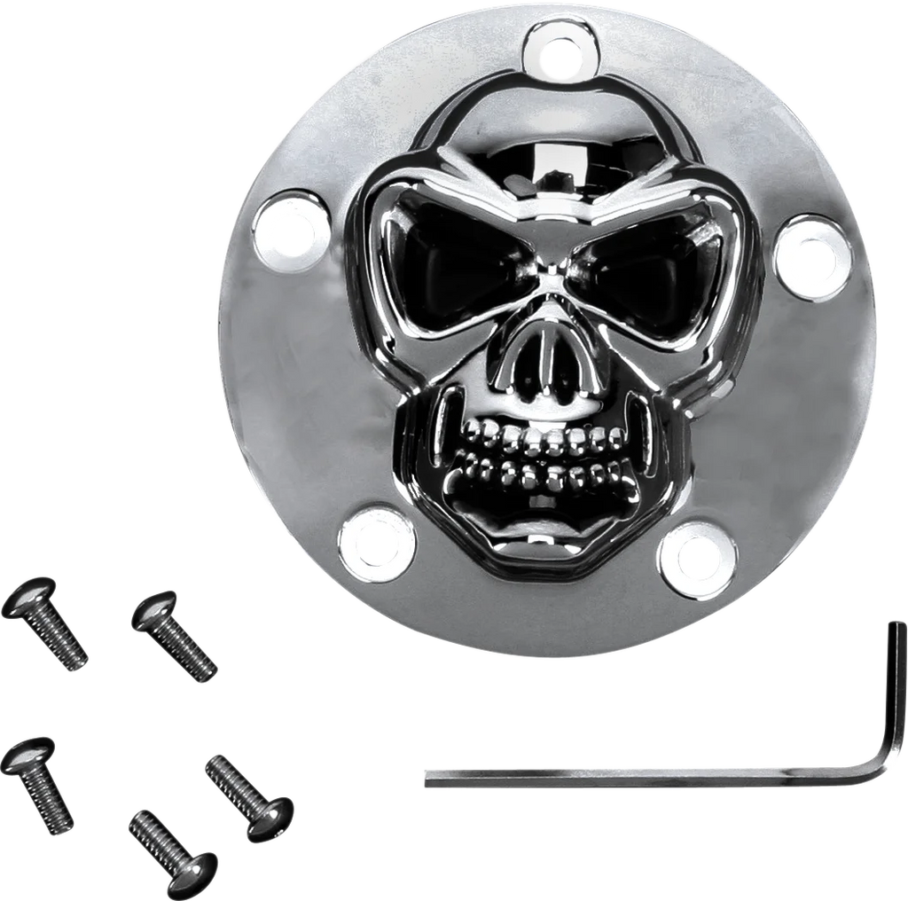 3-D Skull Points Cover - Twin Cam DragSpecialties 30-0181-BC-222 - Main Product View
