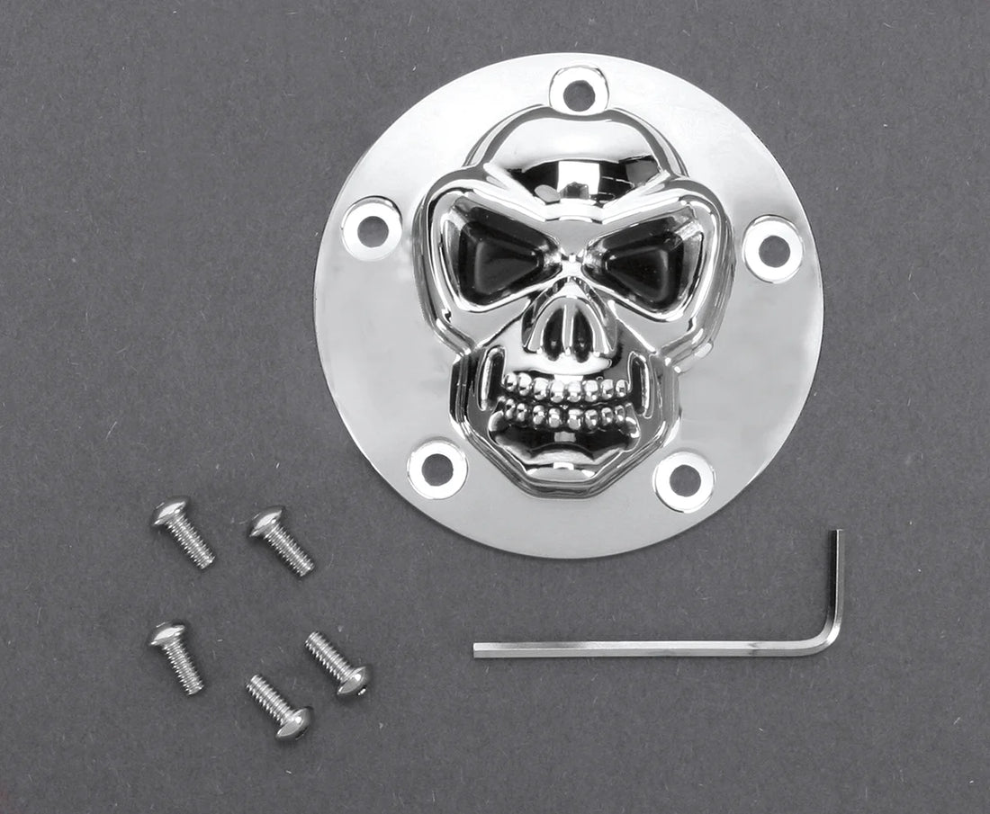 3-D Skull Points Cover - Twin Cam DragSpecialties 30-0181-BC-222 - Side View