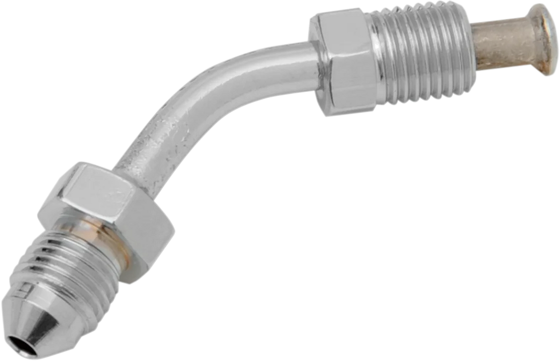 #3 Male Fitting - 3/8-24 Inverted Flare - 90-120° DragSpecialties 380 - Side View