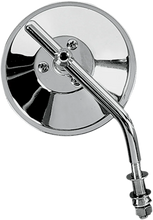 Load image into Gallery viewer, 3" Round Mirror - Adjustable Stem DragSpecialties KA-26-BC428 - Side View