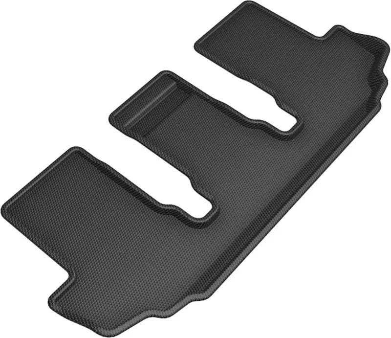 3D MAXider 20-23 Toyota Highlander 8-Seat Kagu Black Floor Mat - Row 3 - Main Product View