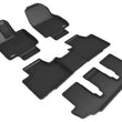 Load image into Gallery viewer, 3D MAXider 20-23 Toyota Highlander Gas 8-Seat Kagu Black Floor Mat - Row 1/2/3 - Main Product View