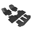 Load image into Gallery viewer, 3D MAXider 20-23 Toyota Highlander Hybrid Kagu Black Floor Mat - Row 1/2/3 - Main Product View