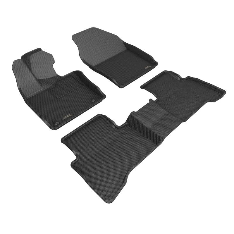 3D MAXider 2023 Toyota Prius Kagu Black Floor Mat - Row 1/2 - Main Product View