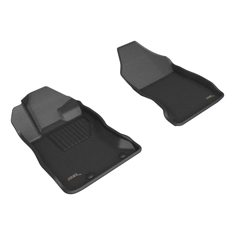 3D MAXider 22-23 Subaru WRX Kagu Black Floor Mats - Row 1 - Main Product View