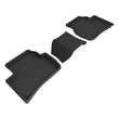 Load image into Gallery viewer, 3D MAXider 22-23 Toyota Corolla Cross AWD Kagu Black Floor Mats - Row 2 - Main Product View