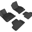 Load image into Gallery viewer, 3D MAXpider 14-20 BMW 4 Series Convertible (F33) RWD Kagu 1st &amp; 2nd Row Floormat - Black - Main Product View