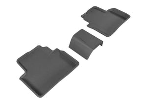 3D MAXpider 16-20 Honda Civic Kagu 2nd Row Floormats - Black - Main Product View
