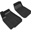 Load image into Gallery viewer, 3D MAXpider 16-21 Tesla Model X Elegant Hybrid 1st Row Floormat - Black - Main Product View