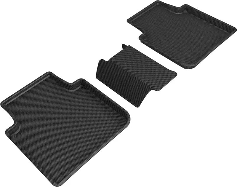 3D MAXpider 18-21 Volkswagen Tiguan Kagu 2nd Row Floormats - Black - Main Product View