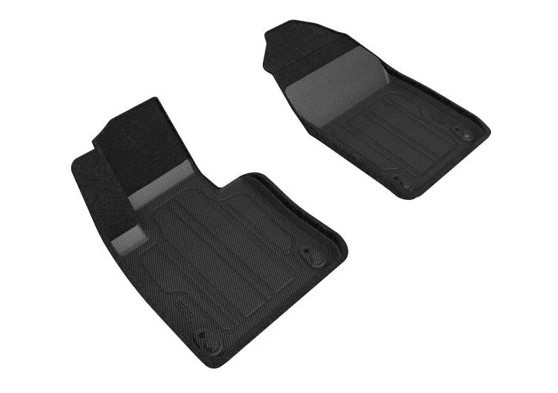 3D MAXpider 18-21 Volvo XC60 Elegant Hybrid 1st Row Floormat - Black - Main Product View