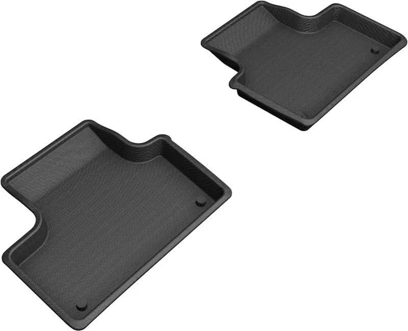 3D MAXpider 18-21 Volvo XC60 T8 Twin Engine Kagu 2nd Row Floormats - Black - Main Product View