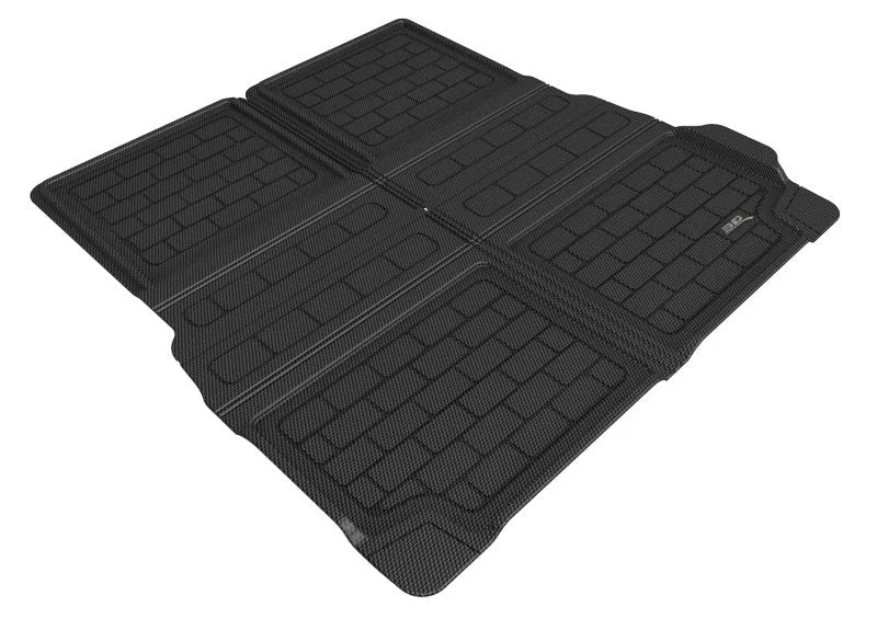 3D MAXpider 19-21 BMW X7 (G07) Behind 2nd Row Kagu Cross Fold Cargo Liner - Black - Main Product View