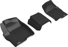 Load image into Gallery viewer, 3D MAXpider 19-21 GMC Sierra Silverado Double/Crew Bench Seat Kagu 1st Row Floormats - Black - Main Product View