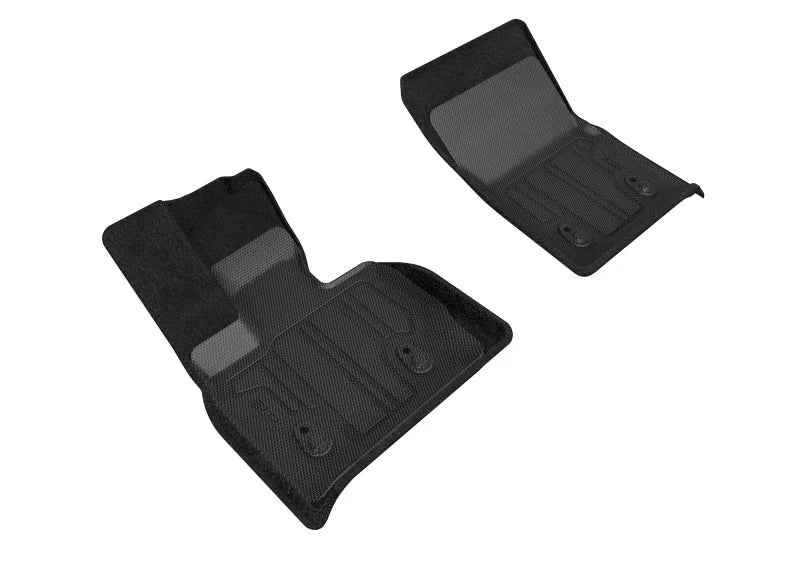 3D MAXpider 19-21 Mercedes-Benz G-Class Elegant Hybrid 1st Row Floormat - Black - Main Product View