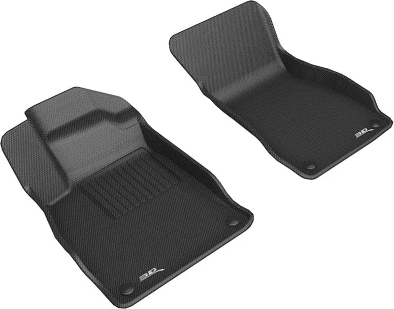 3D MAXpider 19-23 Audi A6/A7 / 21-24 RS6/RS7 Kagu 1st Row Floormats - Black - Main Product View