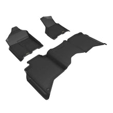 Load image into Gallery viewer, 3D MAXpider 19-24 Dodge RAM 2500 Crew Cab Kagu 1st and 2nd Row Floormat - Black - Main Product View