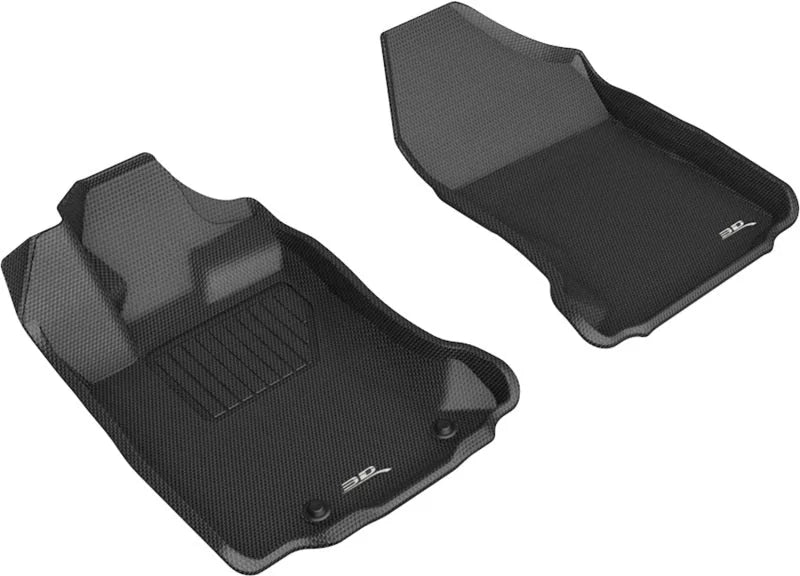 3D MAXpider 20-21 Subaru Legacy/Outback Kagu 1st Row Floormat - Black - Main Product View