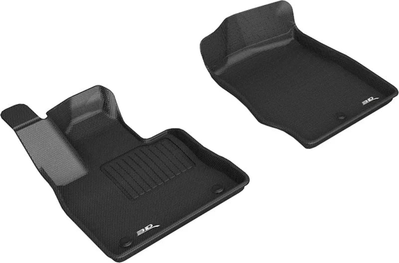 3D MAXpider 20-22 Ford Explorer Kagu 1st Row Floormat - Black - Main Product View