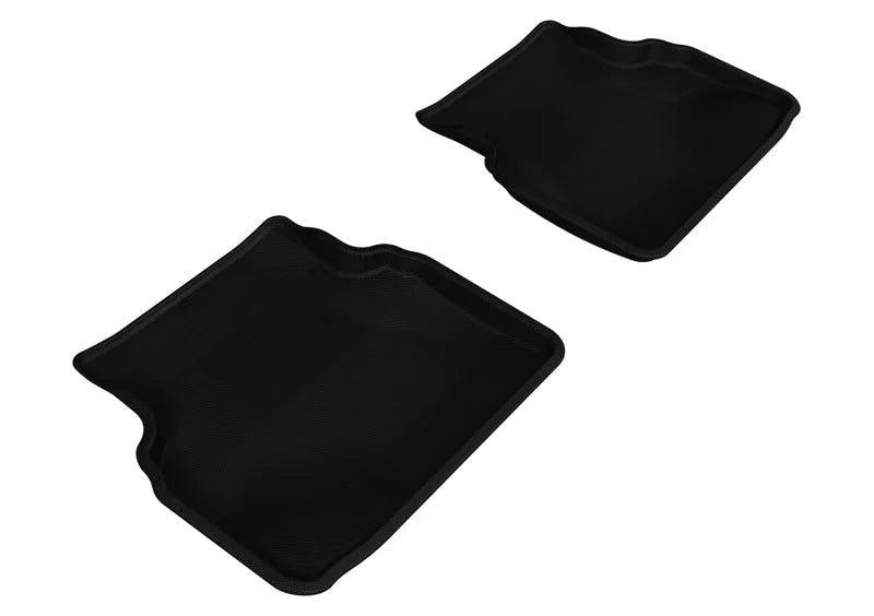 3D MAXpider 2002-2007 Subaru Impreza Kagu 2nd Row Floormats - Black - Main Product View