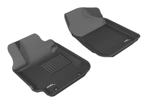 3D MAXpider 2003-2008 Toyota Matrix Kagu 1st Row Floormat - Black - Main Product View