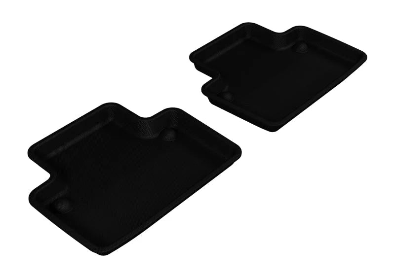 3D MAXpider 2003-2014 Volvo XC90 Kagu 2nd Row Floormats - Black - Main Product View
