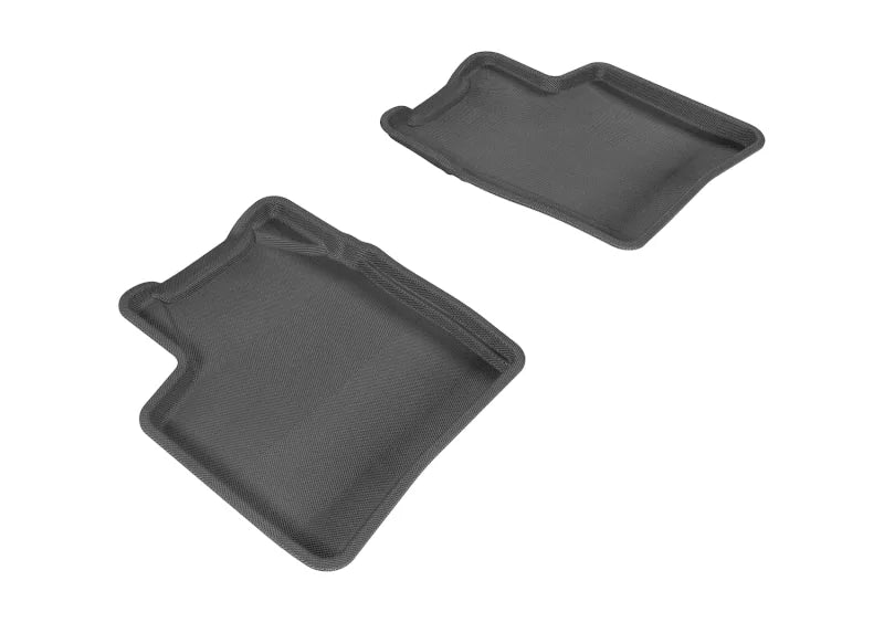 3D MAXpider 2004-2009 Toyota Prius Kagu 2nd Row Floormats - Black - Main Product View
