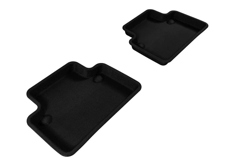 3D MAXpider 2004-2012 Volvo S40 Kagu 2nd Row Floormats - Black - Main Product View