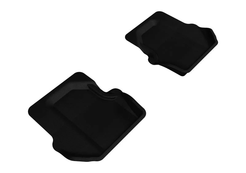 3D MAXpider 2005-2012 Porsche 911 997 Kagu 2nd Row Floormats - Black - Main Product View