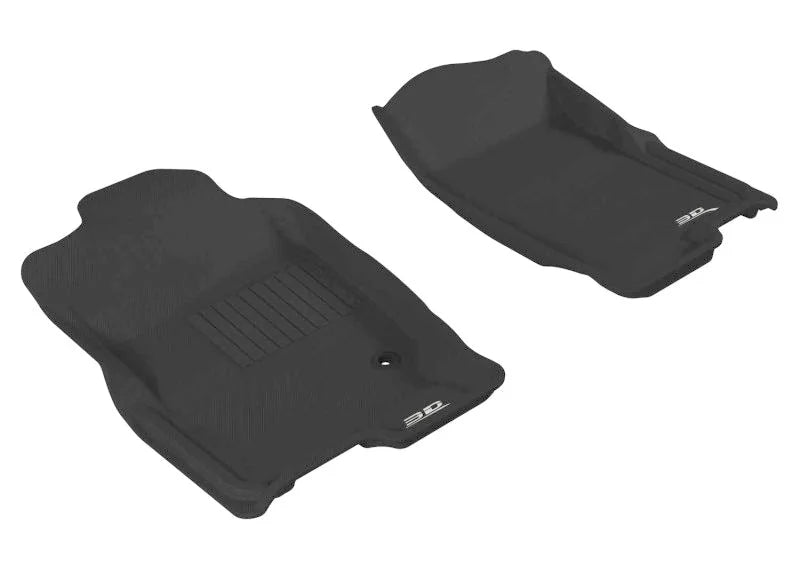 3D MAXpider 2006-2010 Ford Explorer Kagu 1st Row Floormat - Black - Main Product View