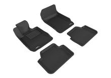 Load image into Gallery viewer, 3D MAXpider 2006-2011 BMW 3 Series E90 Kagu 1st &amp; 2nd Row Floormats - Black - Main Product View