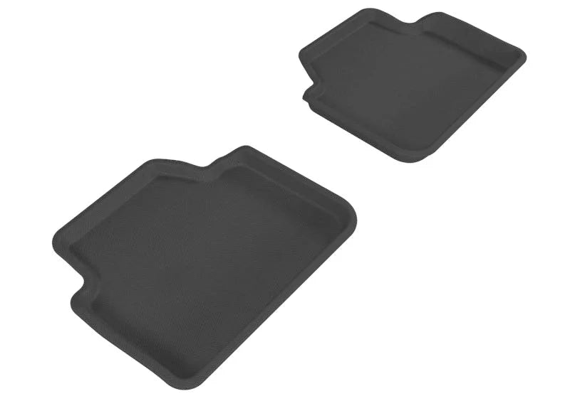 3D MAXpider 2006-2011 BMW 3 Series/X3 E90/E83 Kagu 2nd Row Floormats - Black - Main Product View