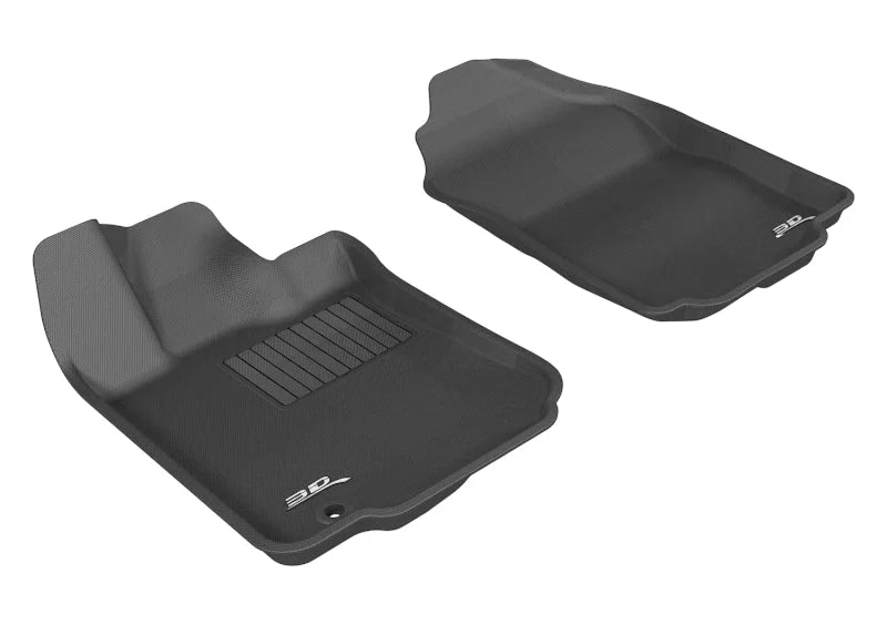 3D MAXpider 2006-2012 Ford Fusion Kagu 1st Row Floormat - Black - Main Product View