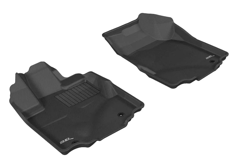 3D MAXpider 2006-2014 Honda Ridgeline Kagu 1st Row Floormat - Black - Main Product View