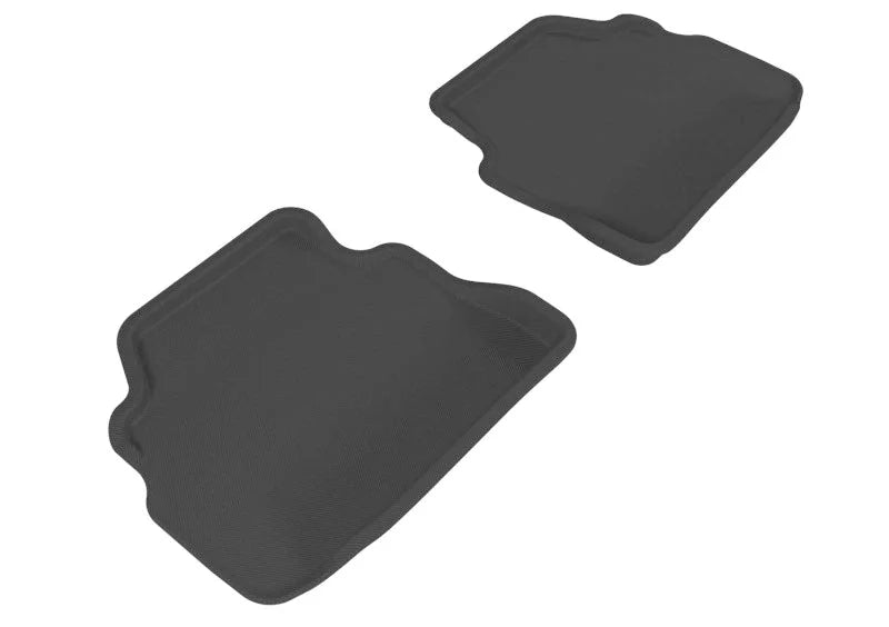 3D MAXpider 2007-2013 BMW 3 Series E92 Kagu 2nd Row Floormats - Black - Main Product View