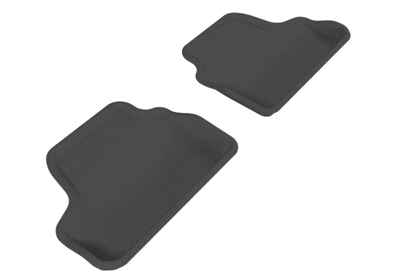3D MAXpider 2007-2013 BMW 3 Series E93 Kagu 2nd Row Floormats - Black - Main Product View