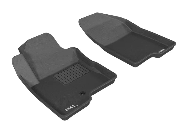 3D MAXpider 2007-2013 Jeep Compass Kagu 1st Row Floormat - Black - Main Product View