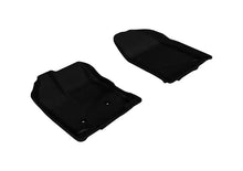 Load image into Gallery viewer, 3D MAXpider 2007-2014 Ford Edge Kagu 1st Row Floormat - Black - Main Product View