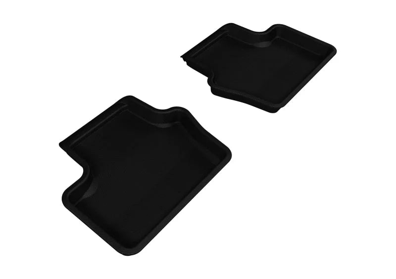 3D MAXpider 2007-2017 Jeep Compass/Patriot Kagu 2nd Row Floormats - Black - Main Product View