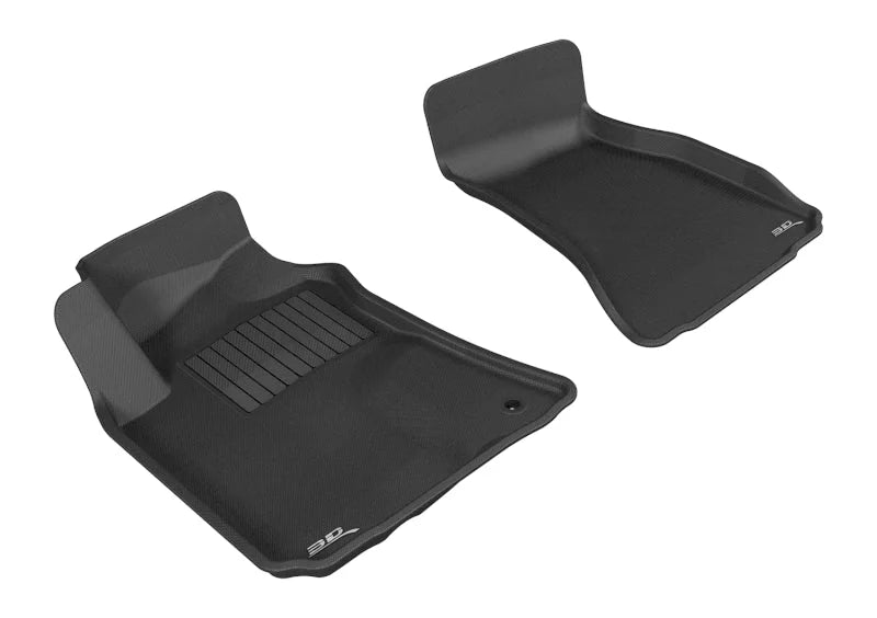 3D MAXpider 2008-2010 Dodge Challenger Kagu 1st Row Floormat - Black - Main Product View