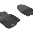 Load image into Gallery viewer, 3D MAXpider 2008-2012 Chevrolet Malibu Kagu 1st Row Floormat - Black - Main Product View