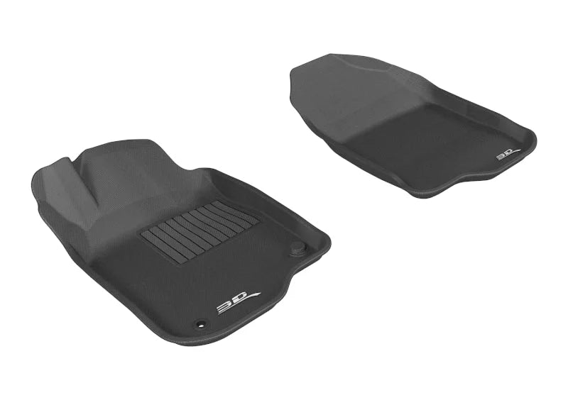 3D MAXpider 2008-2012 Chevrolet Malibu Kagu 1st Row Floormat - Black - Main Product View