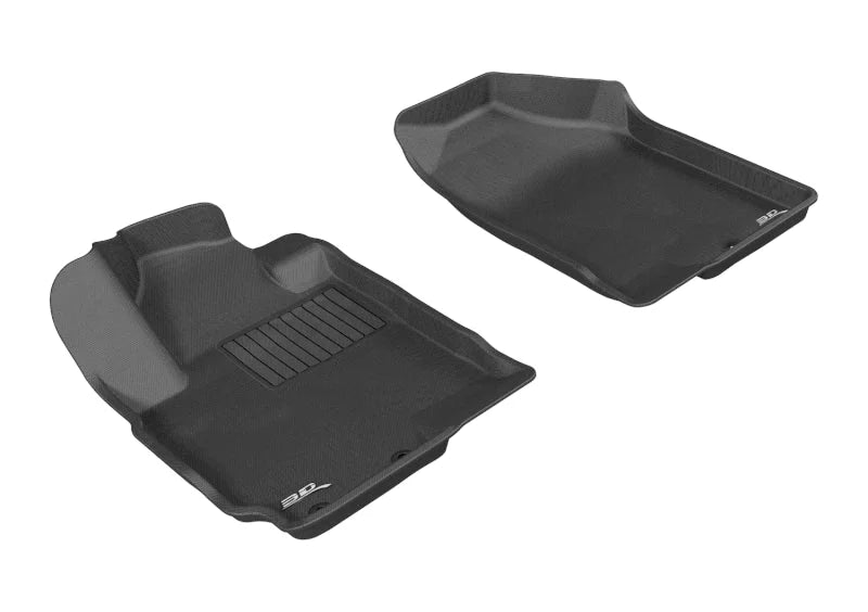 3D MAXpider 2010-2013 Kia Soul Kagu 1st Row Floormat - Black - Main Product View