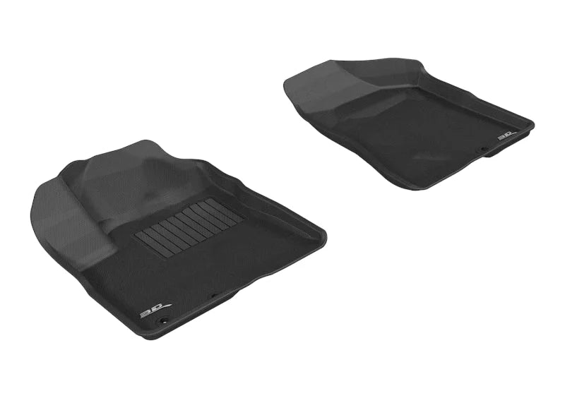 3D MAXpider 2011-2013 Kia Sorento 7-Seats Kagu 1st Row Floormat - Black - Main Product View