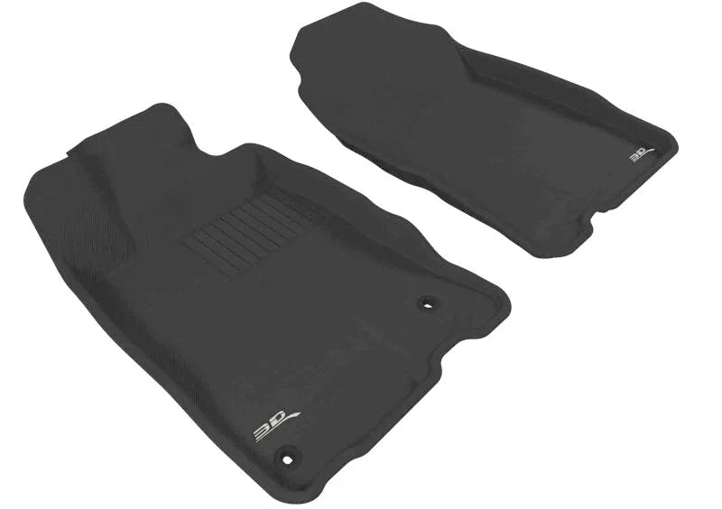 3D MAXpider 2011-2016 Honda CR-Z Kagu 1st Row Floormat - Black - Main Product View