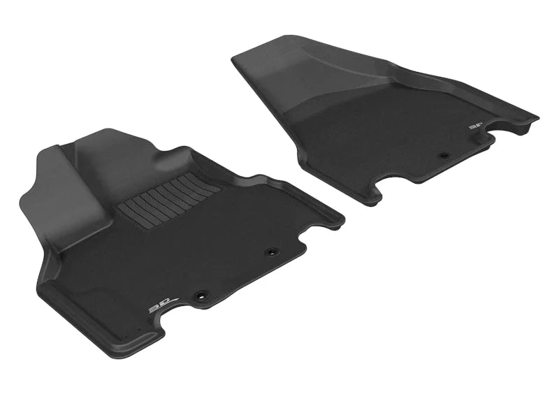 3D MAXpider 2011-2017 Honda Odyssey EX Kagu 1st Row Floormat - Black - Main Product View