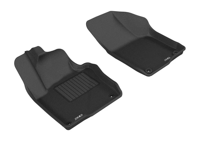 3D MAXpider 2011-2018 Volkswagen Jetta Sedan Kagu 1st Row Floormat - Black - Main Product View
