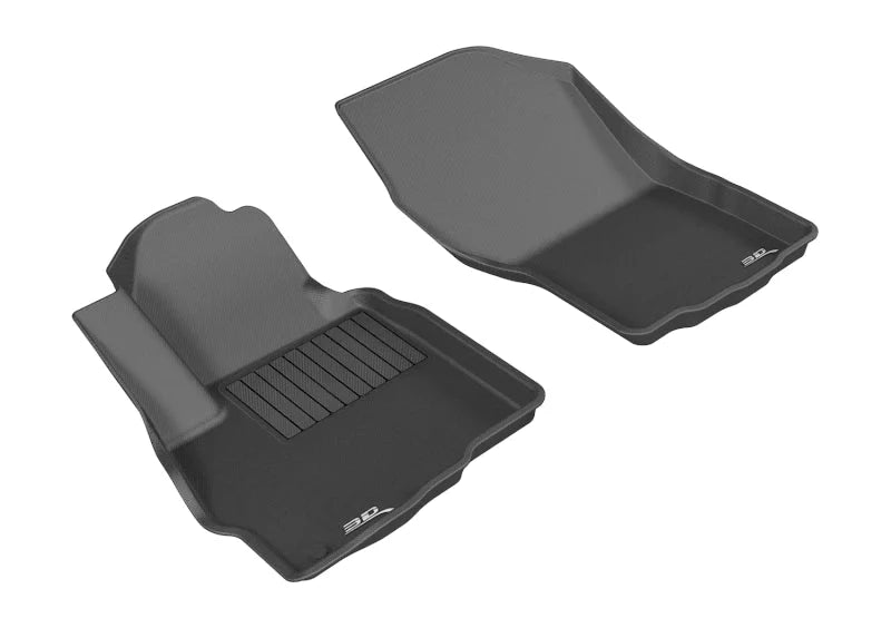 3D MAXpider 2011-2019 Mitsubishi Outlander Sport Kagu 1st Row Floormat - Black - Main Product View