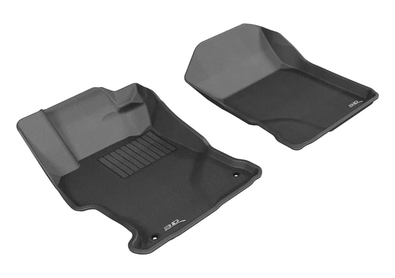 3D MAXpider 2012-2013 Honda Civic Kagu 1st Row Floormat - Black - Main Product View